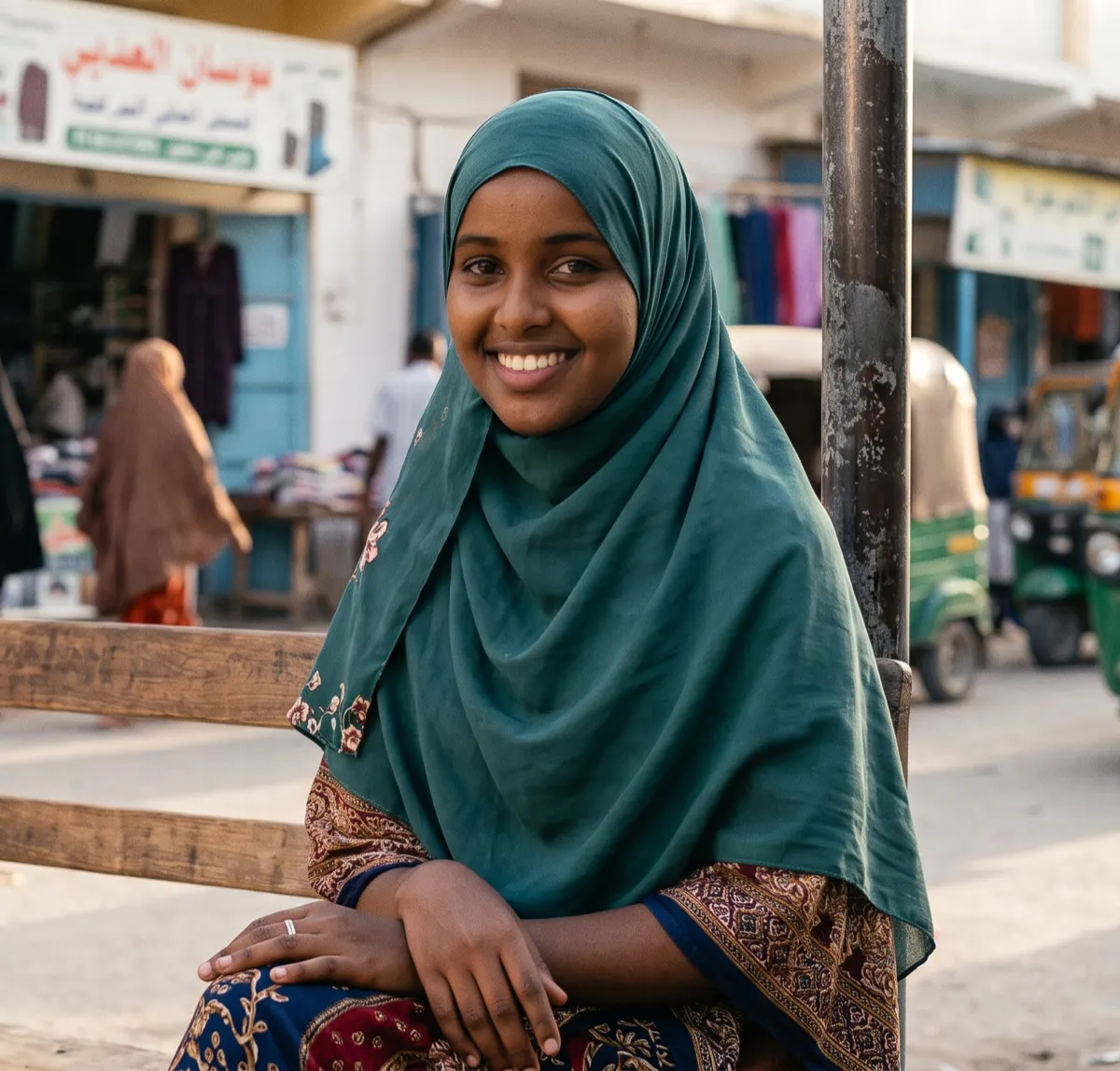 A Daallo Milk customer